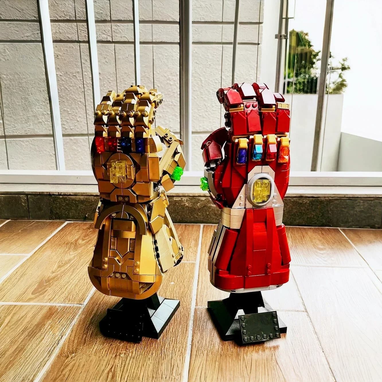 קיט תאורה LED NANO של גיבורי Infinity Light Gauntlet עם קוביות בנייה מודל, מתנות
