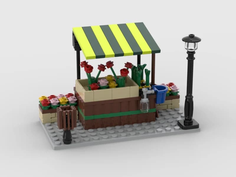 *עיר רחוב מודולרי MOC* DIY קוביות מוארות, תואמות לחלקי הרכבה